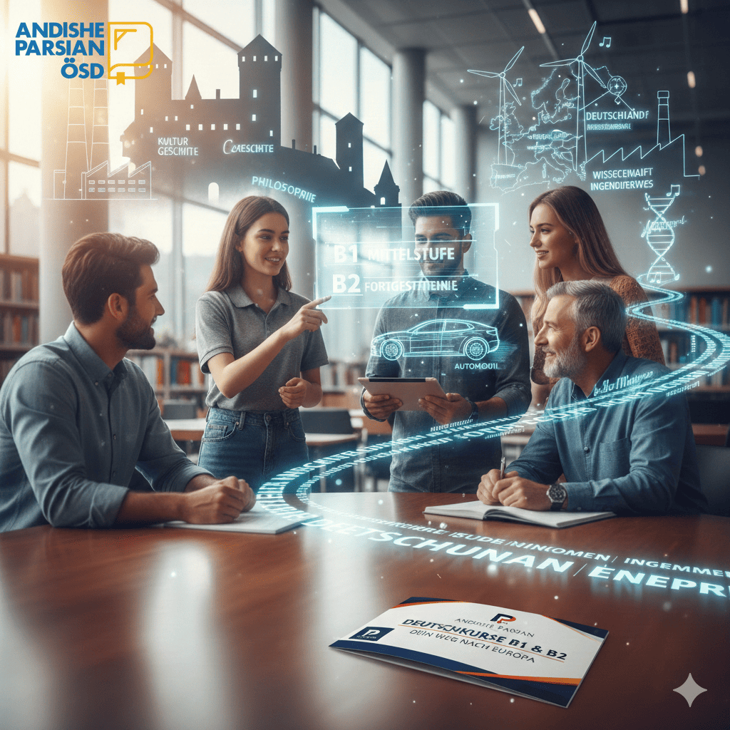 معرفی دوره آموزش زبان آلمانی سطح متوسط B1 B2